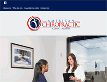 Tablet Screenshot of american-chiropractic.com